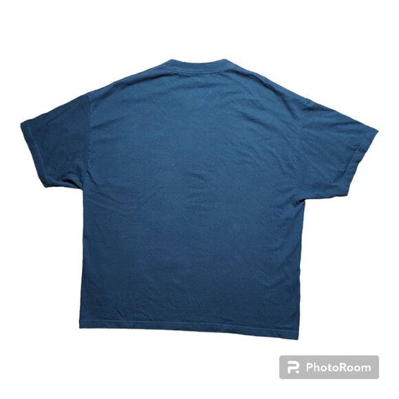 Nike Loose Fit Ajustment Lache Corte Holgado Men's T-Shirt Sz 2 XL Color Blue - Picture 2 of 6